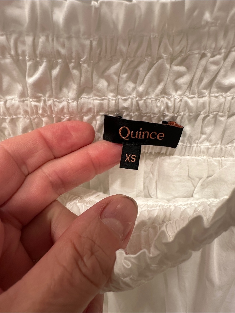 Quince 100% Organic Cotton Poplin Tiered Maxi Skirt NWOT - Picture 9 of 11